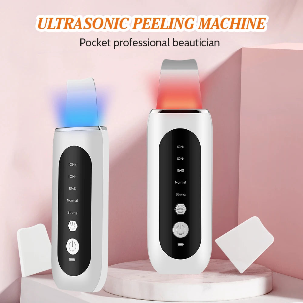 Ultrasonic Skin Scrubber 5 Modes LED