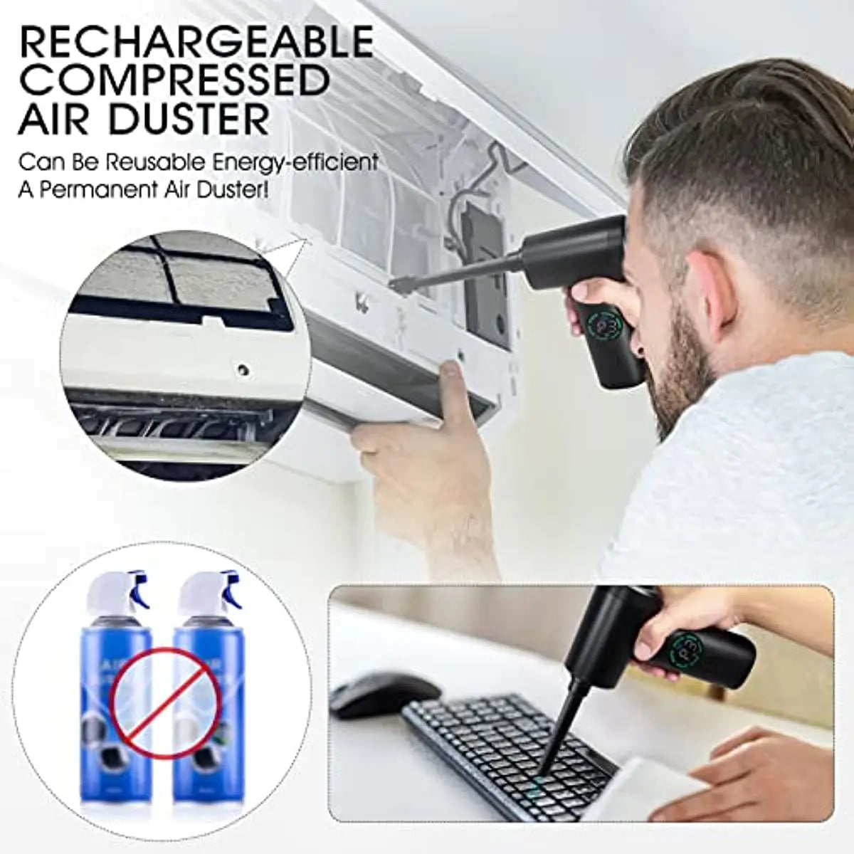 Portable Compressed Air Duster