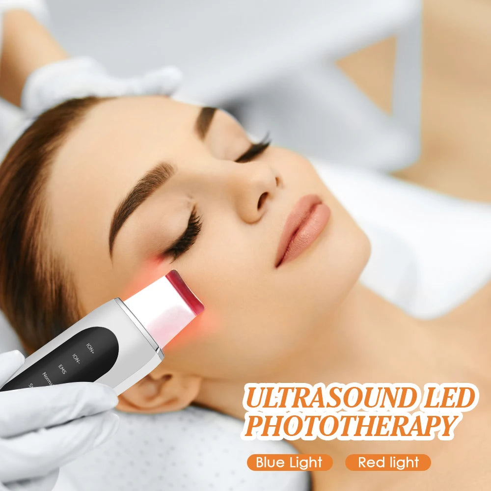 Ultrasonic Skin Scrubber 5 Modes LED