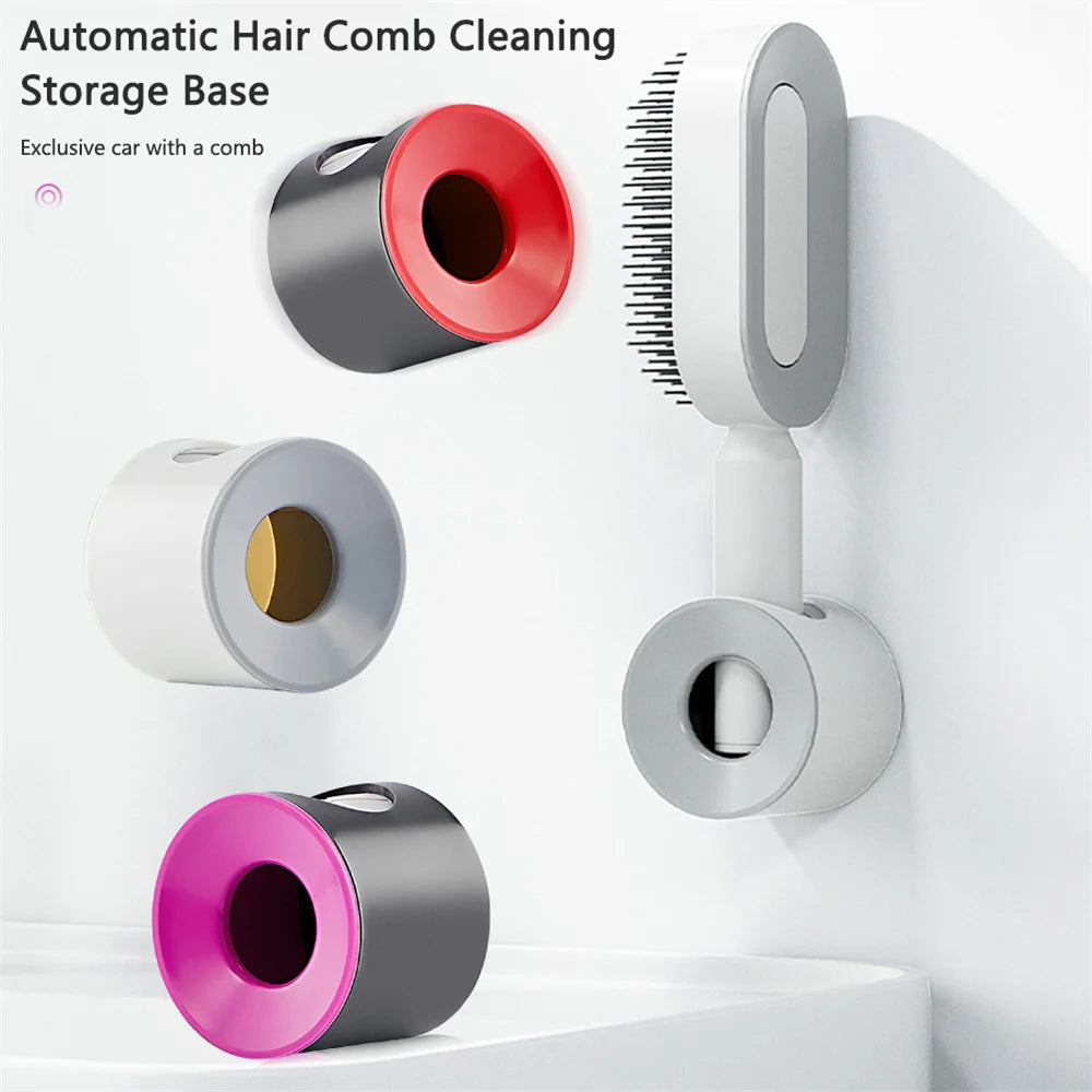 Self-Cleaning Massage Brush Detangle, Relax, and Revitalize Your Hair!