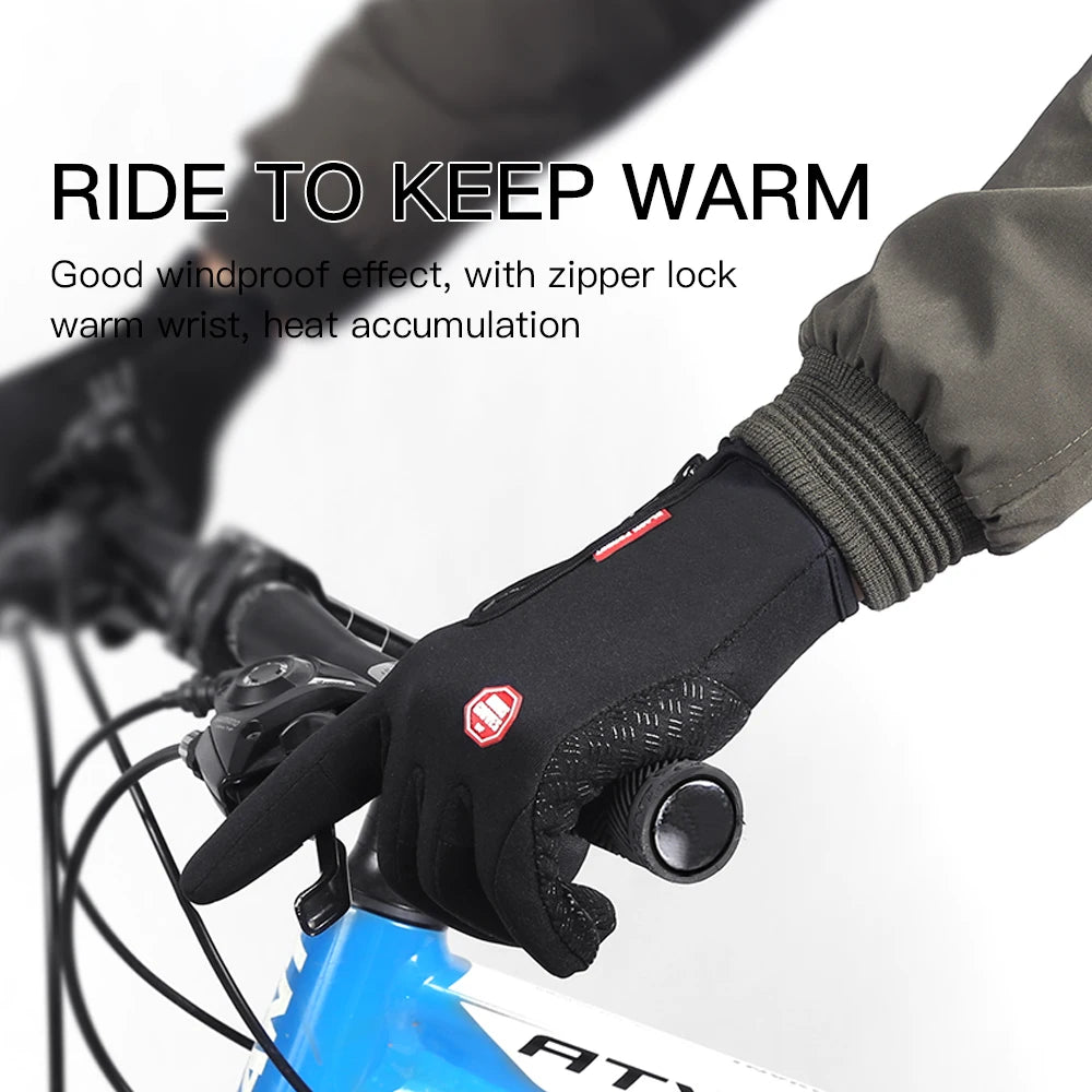 Winterproof Wind-Resistant and Anti-Slip Gloves Perfect for Motorbike Riders and Outdoor Sports.