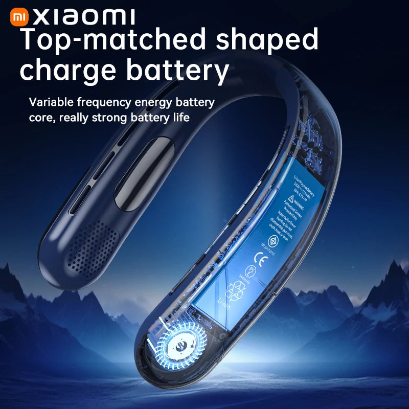 🌬️ USB Portable Neck Fan – Stay Cool in Style!