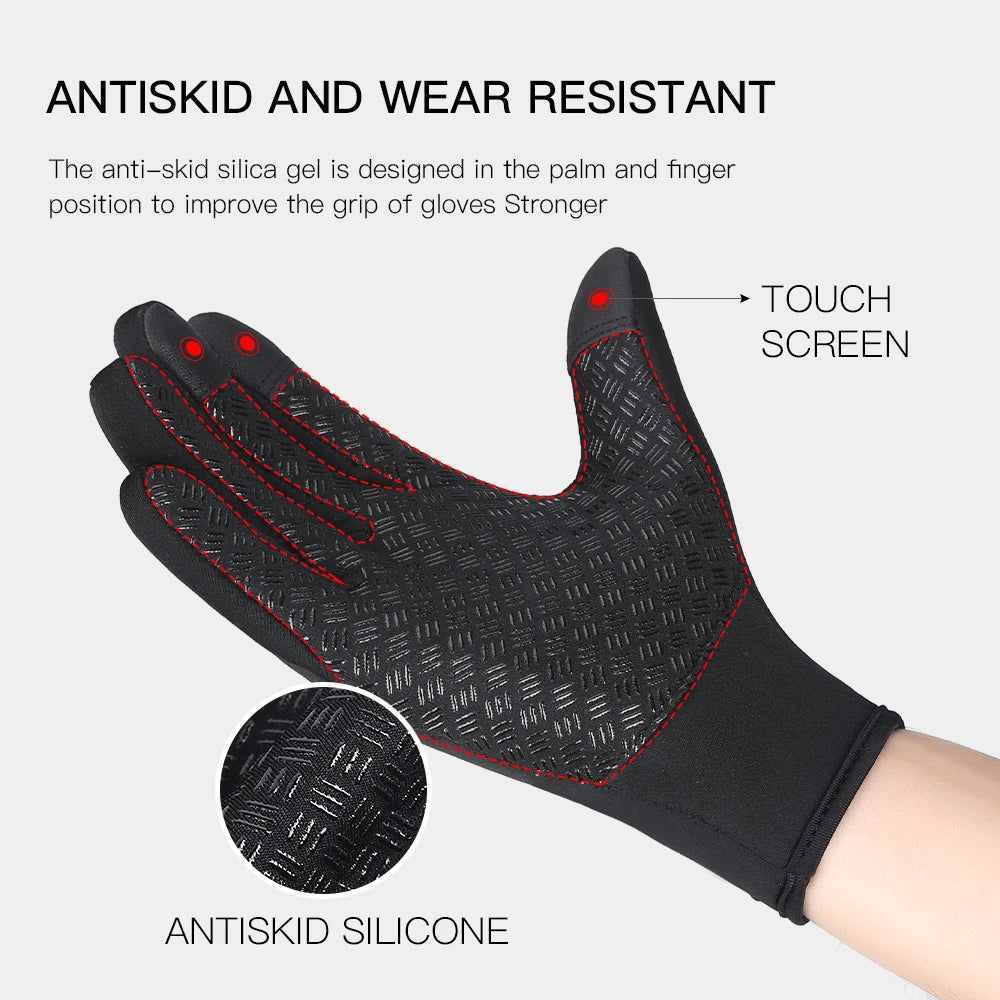 Winterproof Wind-Resistant and Anti-Slip Gloves Perfect for Motorbike Riders and Outdoor Sports.