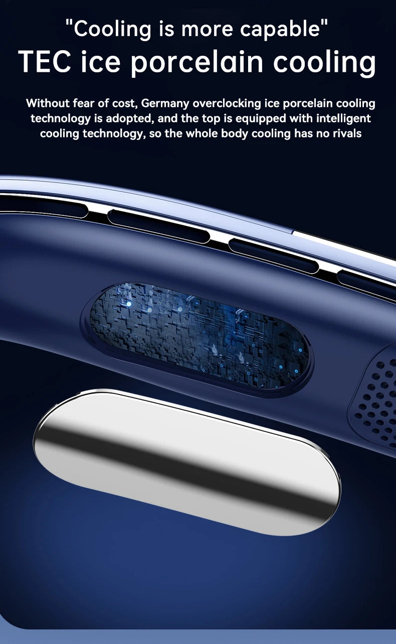 🌬️ USB Portable Neck Fan – Stay Cool in Style!