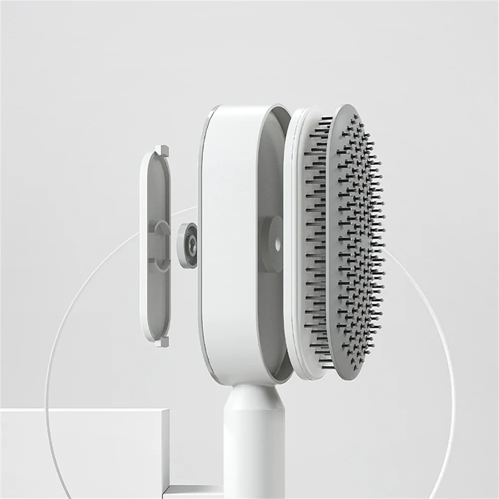 Self-Cleaning Massage Brush Detangle, Relax, and Revitalize Your Hair!