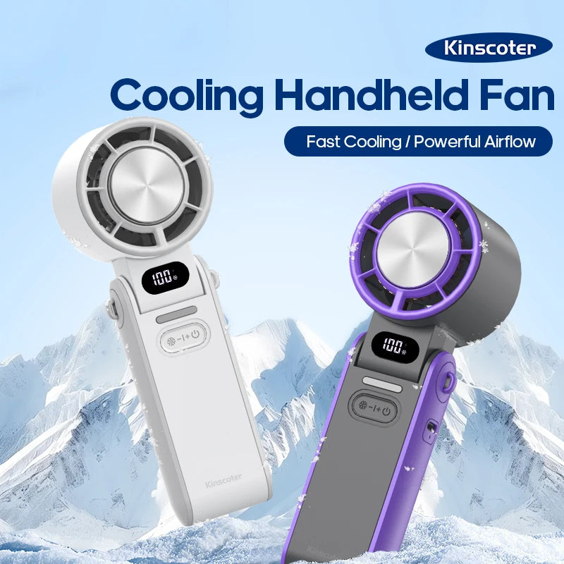KINSCOTER Turbo Mini Fan Viral Summer Gadgets with 100-Speed Control