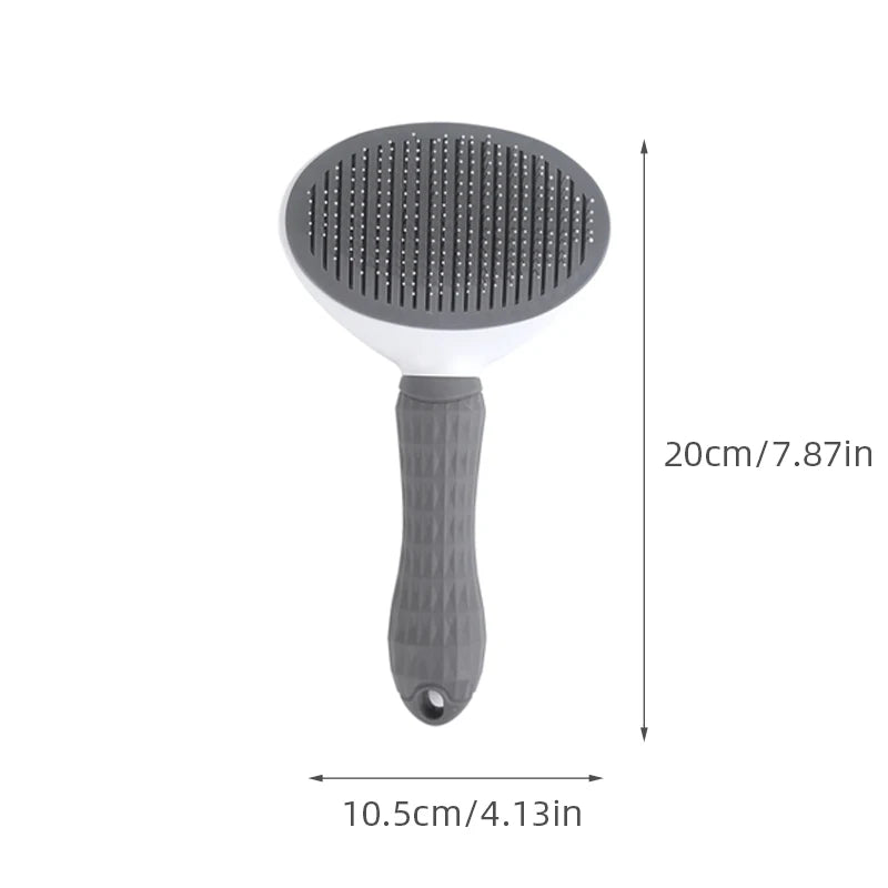 Pet Hair Removal Brush Dog Hair Comb Stainless Steel Automatic Hair Fading Cat Comb Pet Cleaning Grooming Supplies