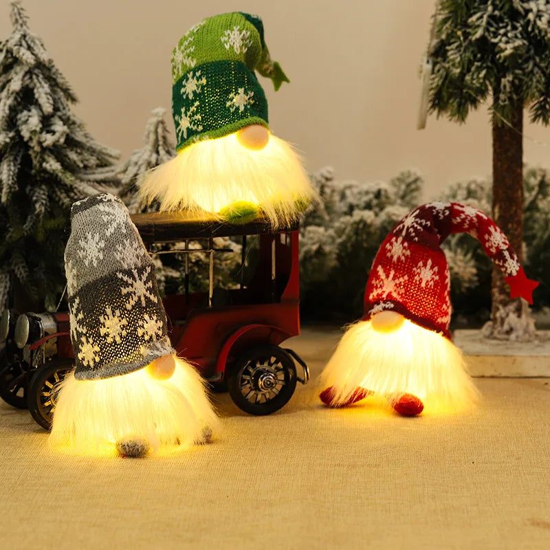 🎄✨ Christmas Gnomes Plush with Lights – The Perfect Touch for a Magical Christmas! 🎅🕯️