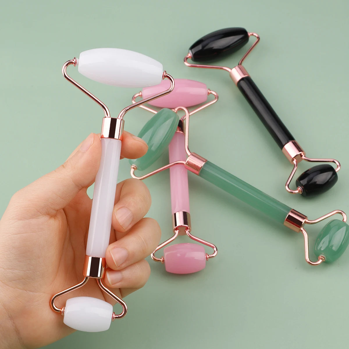 Rose Quartz Roller & Gua Sha Set ,Elevate Your Skincare Ritual