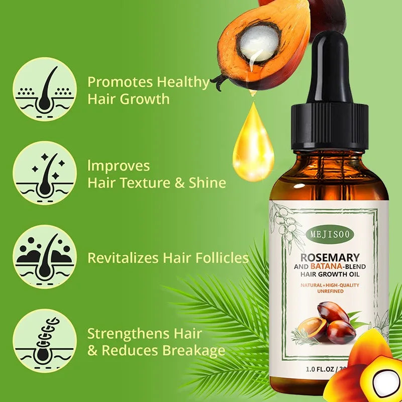 Transform Your Hair, Strengthen, Nourish, and Shine with Our Rosemary Growth Oil!