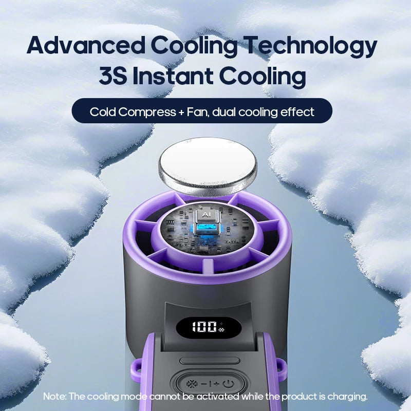 KINSCOTER Turbo Mini Fan Viral Summer Gadgets with 100-Speed Control